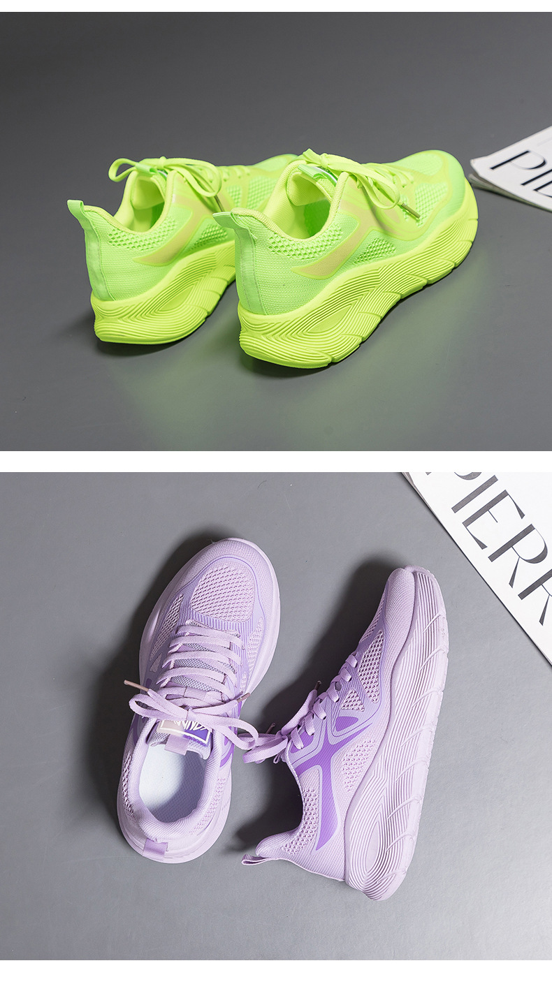 Women's Breathable Running Shoes With Thick Sole For Casual Wear_voghion.com