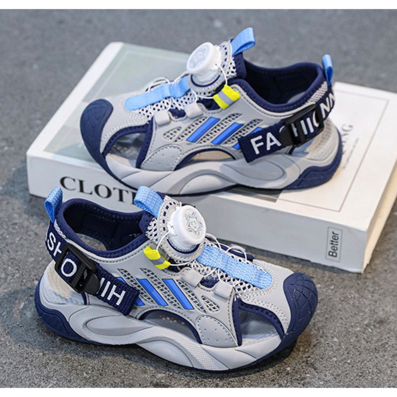 Boys' 2024 summer new children's sports sandals boys non-slip beach shoes_voghion.com