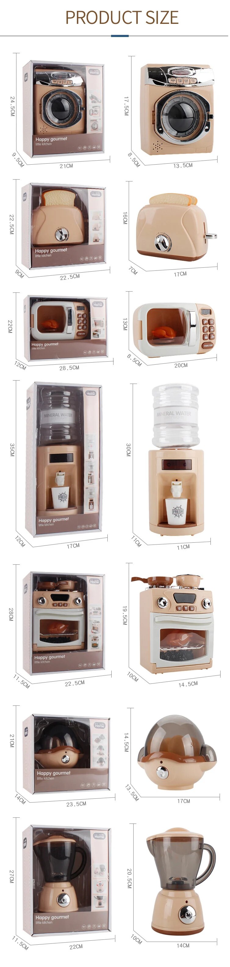 Childrens Kitchen Appliance Play Set Simulation Microwave Oven_voghion.com
