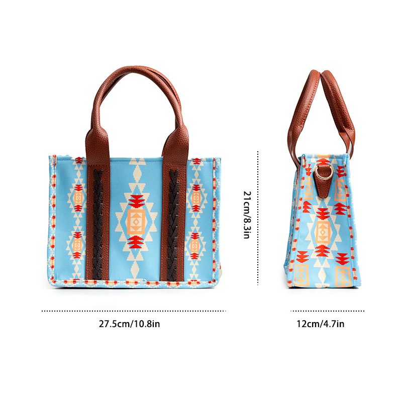 Western Geldbörse Damen Tragetasche Schultertasche Bohemian Aztec Handtasche_voghion.com