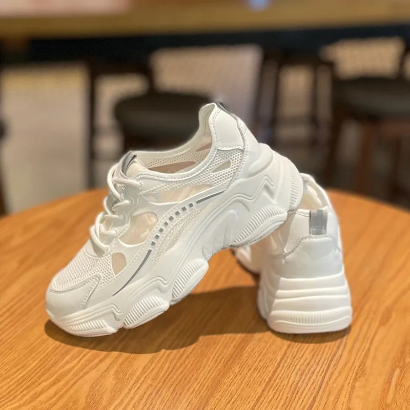 Breathable Women's Running Shoes Lightweight Mesh Sports Trainers_voghion.com