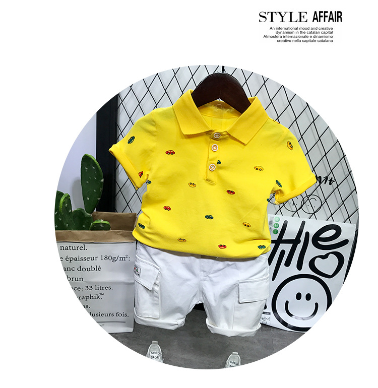 POLO transpirable de verano para madres y niños con solapa, camiseta holgada de manga corta para bebé, camiseta moderna para niños_voghion.com