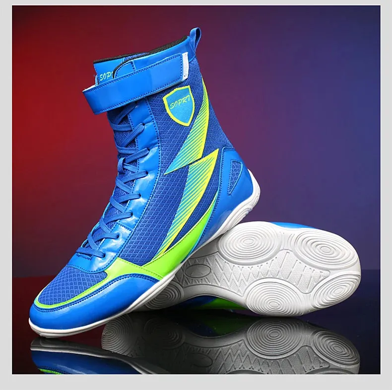 Wrestling Boots Professional Lightweight Breathable Mesh Trainers_voghion.com