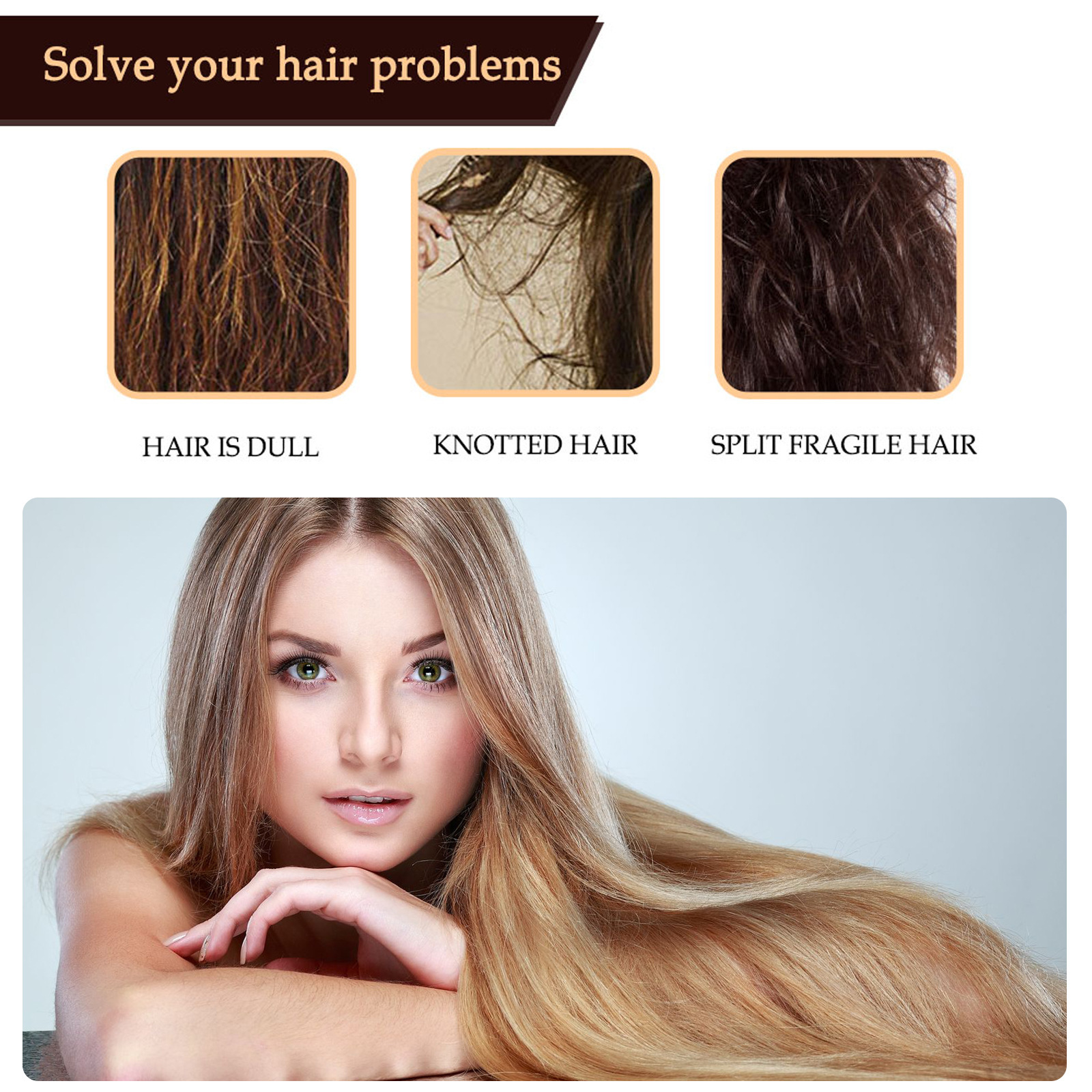 EELHOE castor essential oil  moisturizing pairing dry rough stngthening firming hair, pventing loss and hair_voghion.com