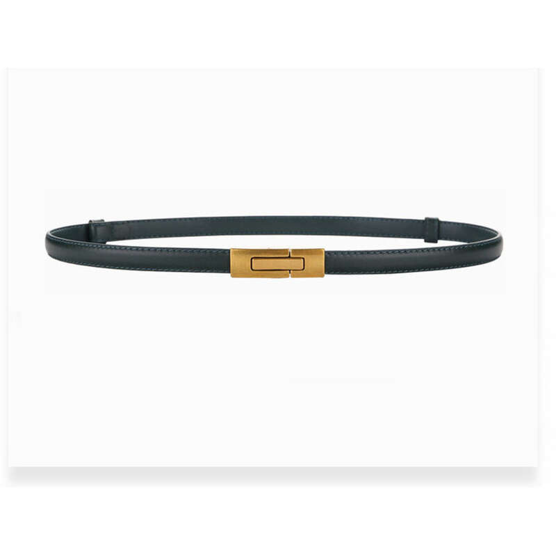 Cintura decorativa da donna in vera pelle, sottile e versatile, con fibbia in pelle bovina, piccola cintura per donna_voghion.com