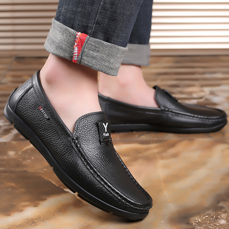 Herren Halbschuhe Lederschuhe für Herren Freizeitschuhe Mokassins Atmungsaktive Sneakers Herren Fahrschuhe Komfort Flats_voghion.com