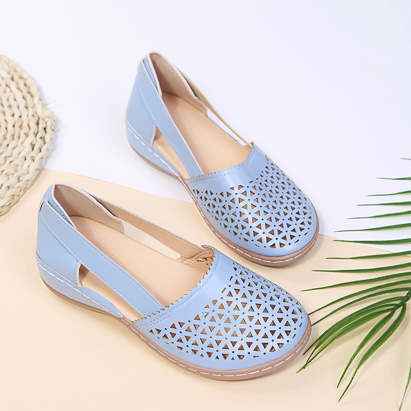 Modische, lässige, perforierte Schuhe für Damen_voghion.com
