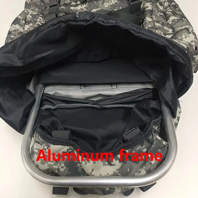 Zaino tattico militare nero da 70 litri, grande capacità, per arrampicata, da uomo, di alta qualità, da viaggio, in tessuto Oxford 900D._voghion.com