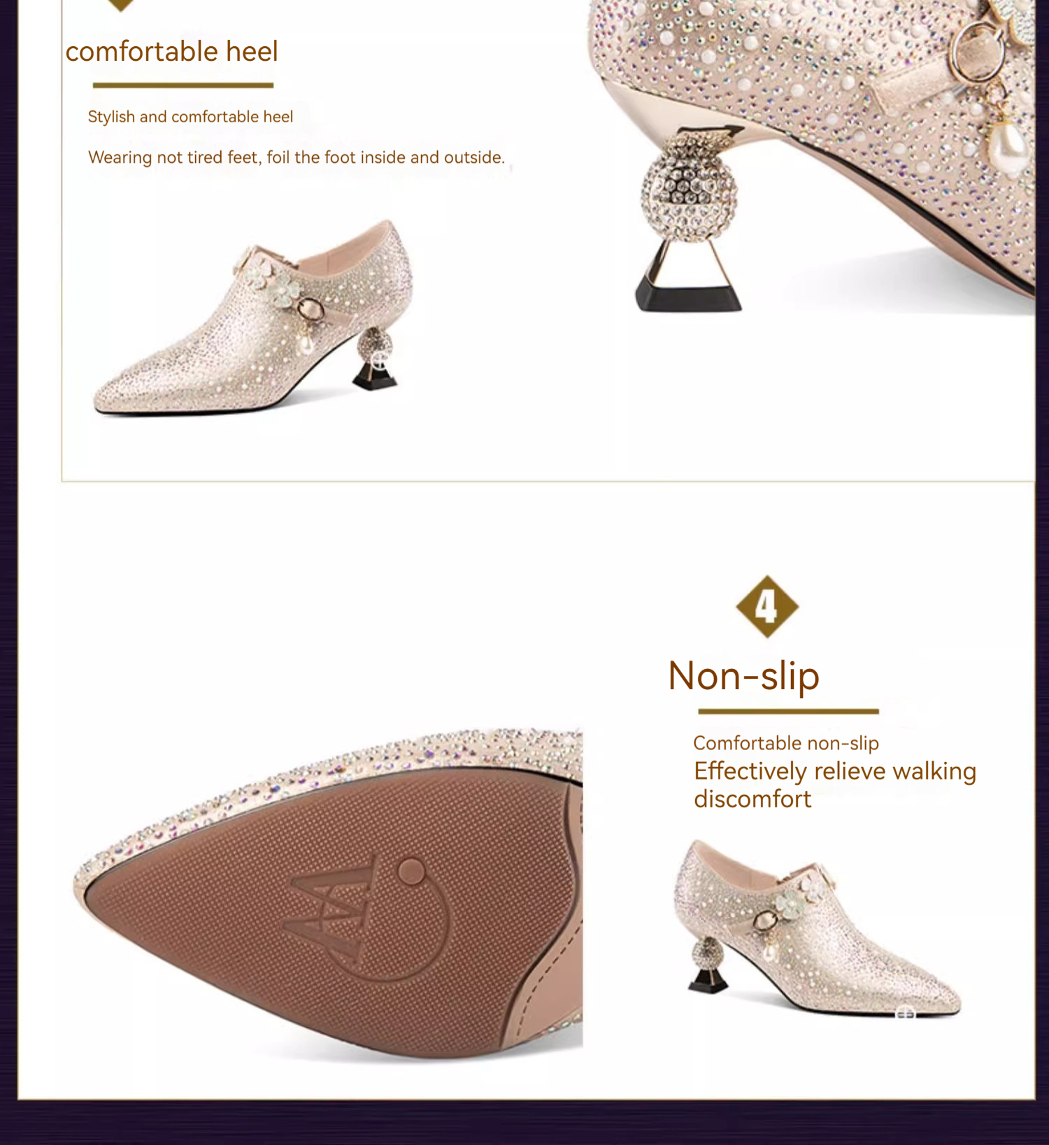 2024 Primavera Nuovo e alla moda Fiore Perla Acqua Diamante Matrimonio Spesso Tacco Profondo Bocca Singola Scarpe Tacco Alto da Donna_voghion.com