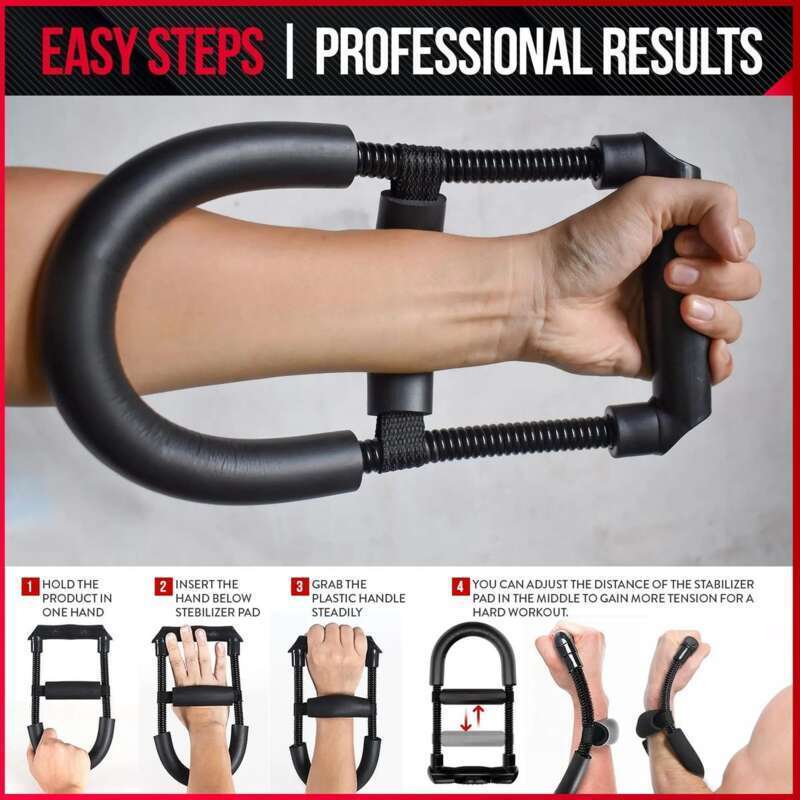 Adjustable Wrist Strength Training Device For Home Fitness_voghion.com