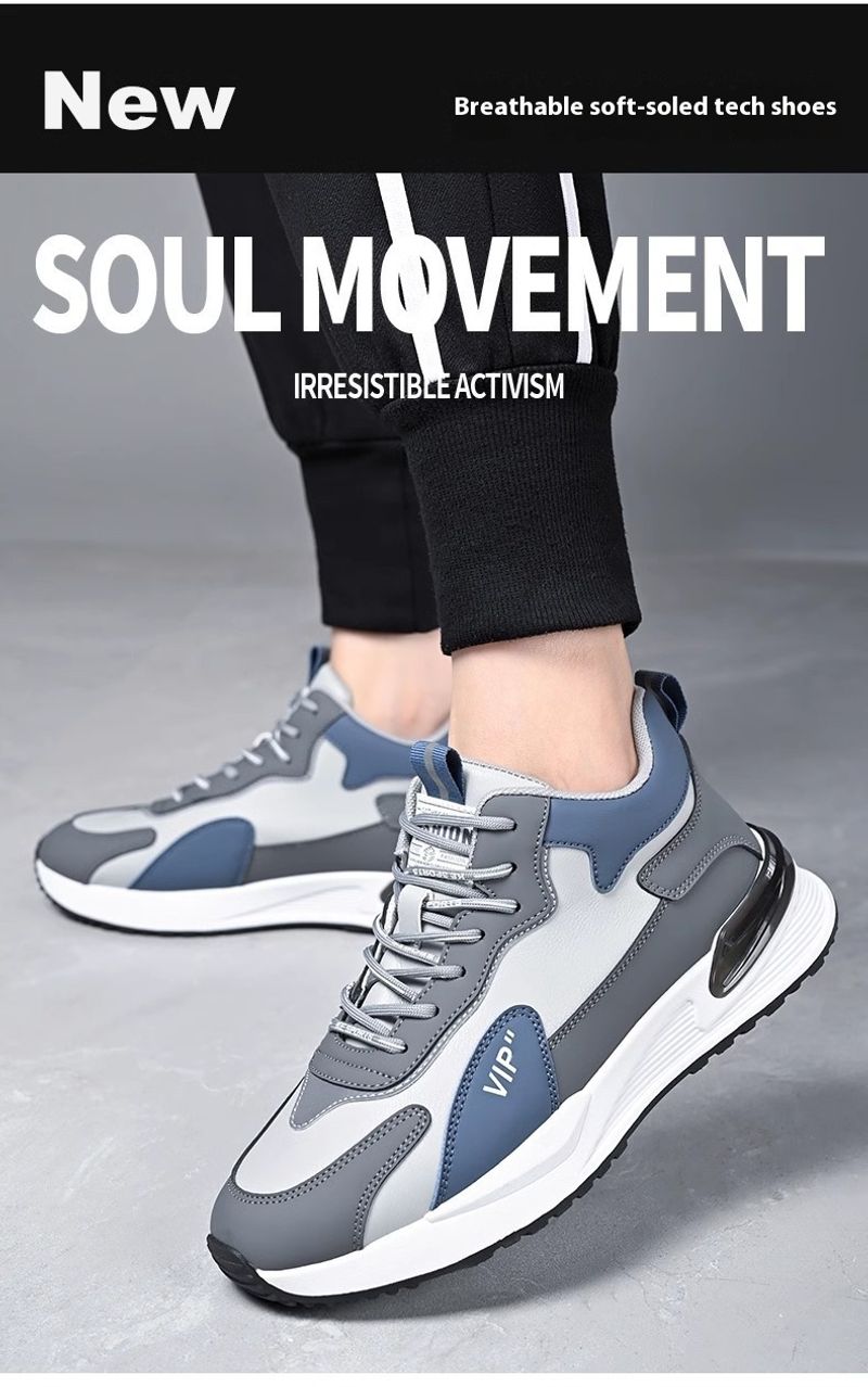 Tide Summer Board Explosion Leather High-top Hundred Sports Waterproof Non-slip Men's Shoes_voghion.com