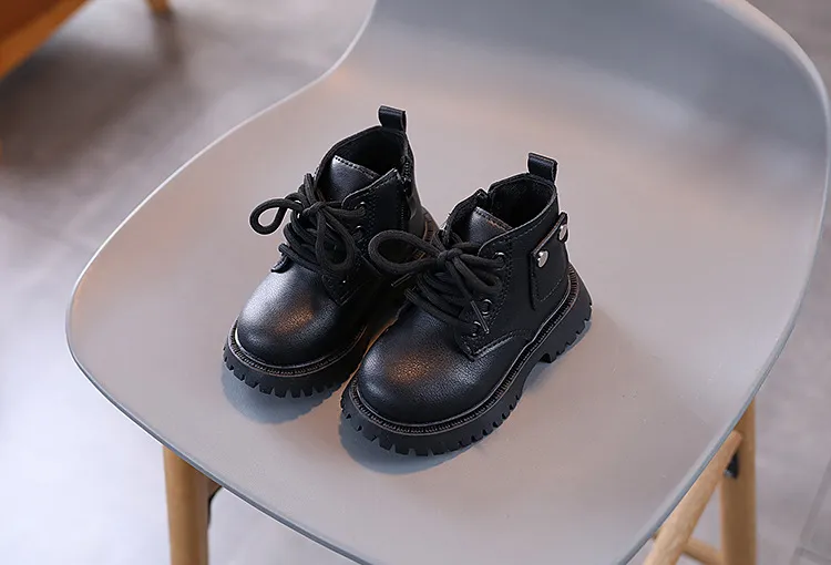 Lasten PU-nahkaiset talvikengät pojille ja tytöille, liukumattomat taaperoiden lyhyet lumikengät, Littlesprouts-koot 21–30_voghion.com