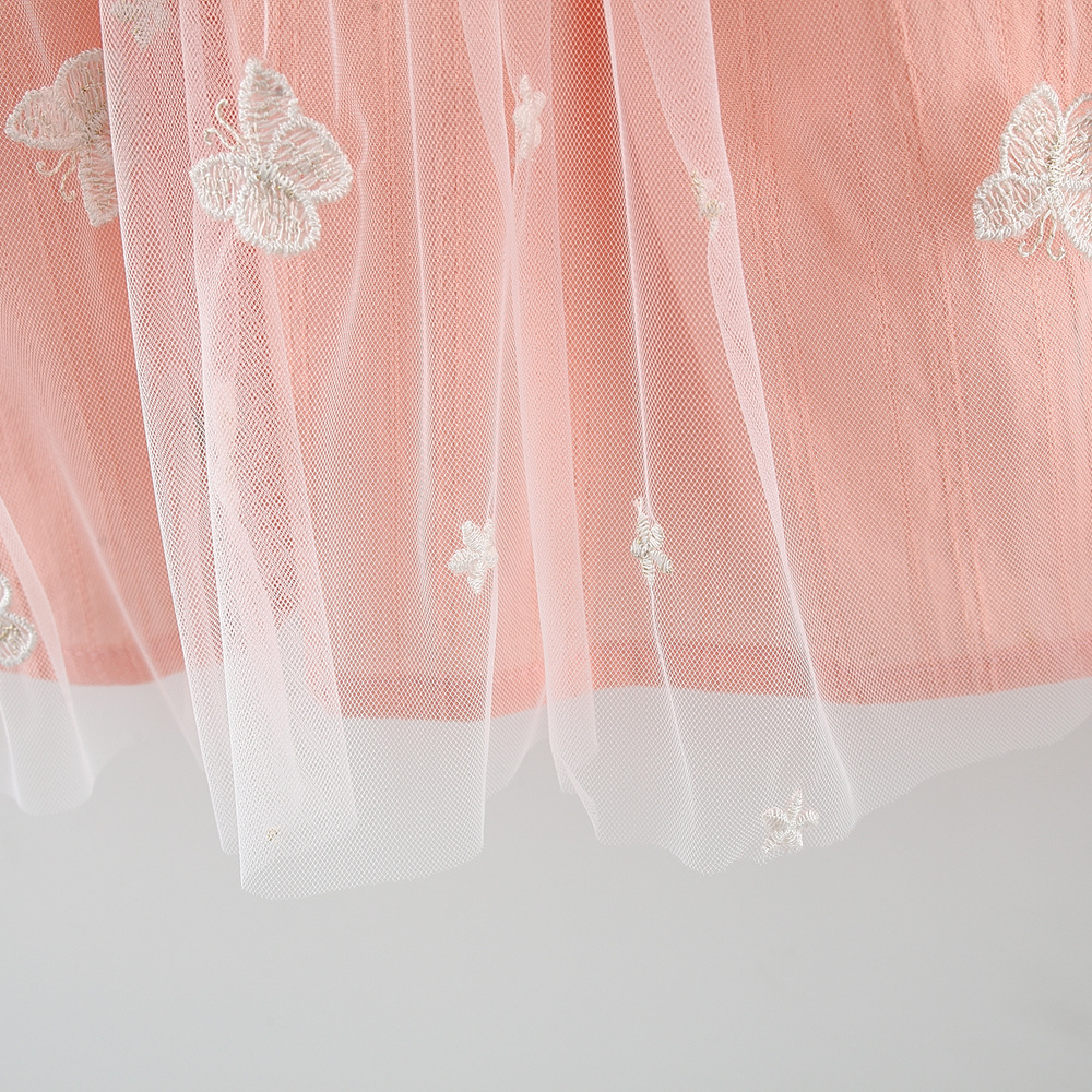Vestito estivo da bambina con principessa, farfalla ricamata, ala posteriore, in cotone, regalo di compleanno carino con cappello_voghion.com