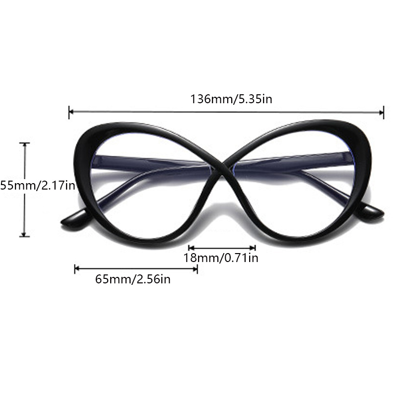 Hot Selling Elliptical Flat Glasses, Trendy Internet Celebrity, Same Style With Small Face Display, High Aesthetic_voghion.com