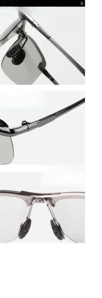 Outdoor Fishing Men's Polarized Smart Light Sensitive Metal Color Changing Driving Day & Night_voghion.com