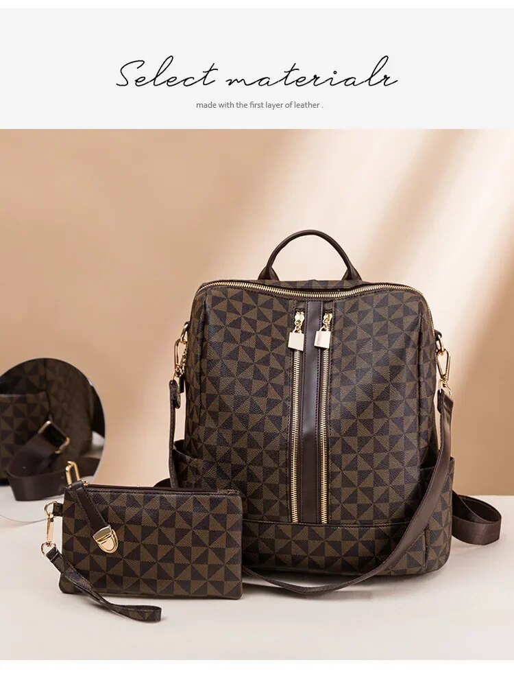 Backpack women's backpacks book Leisure travel bag truss Ecole Gar ç on homework done for children_voghion.com