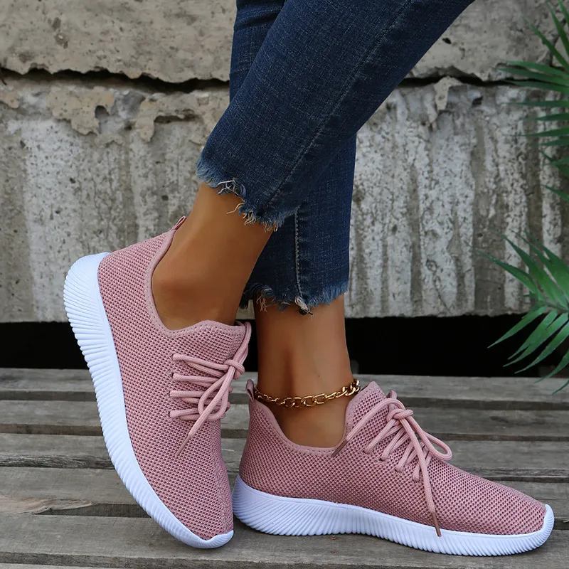 Women's Breathable Walking Shoes Non-slip Comfortable Trainers_voghion.com