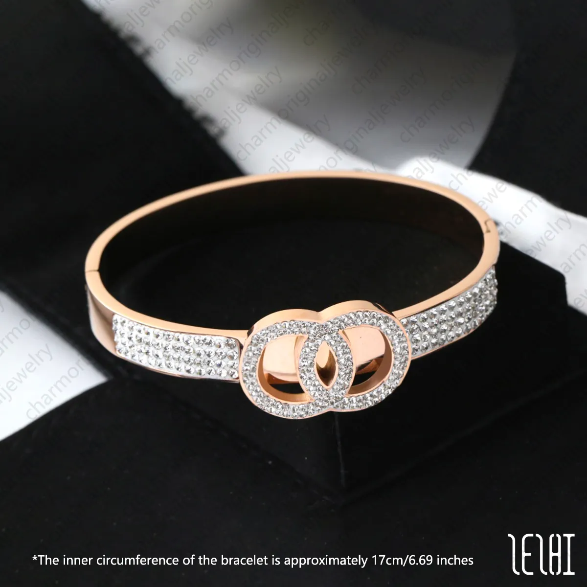 Bracelet de plage en or rose pour femme C Bracelets tendance Bracelet jonc en argent Bijoux de créateur pour femme Bijoux pour homme Bijoux_voghion.com
