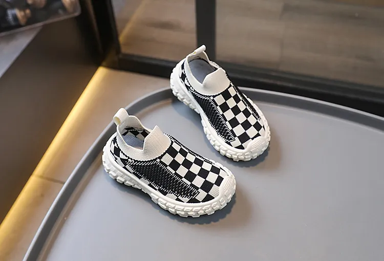 Sneakers Jenter Gutter Fritidssko Pustende netting Myke såler Happysteps Småbarnssko Størrelser US5c-US1y_voghion.com