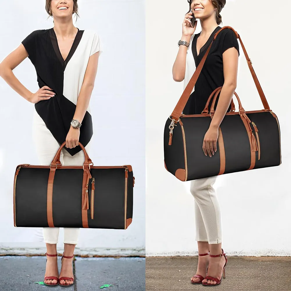 Kleidungsfaltenanzug-Aufbewahrung, große Kapazität, Handheld-Lager mit Schuhbeutel für Wochenendausflüge_voghion.com