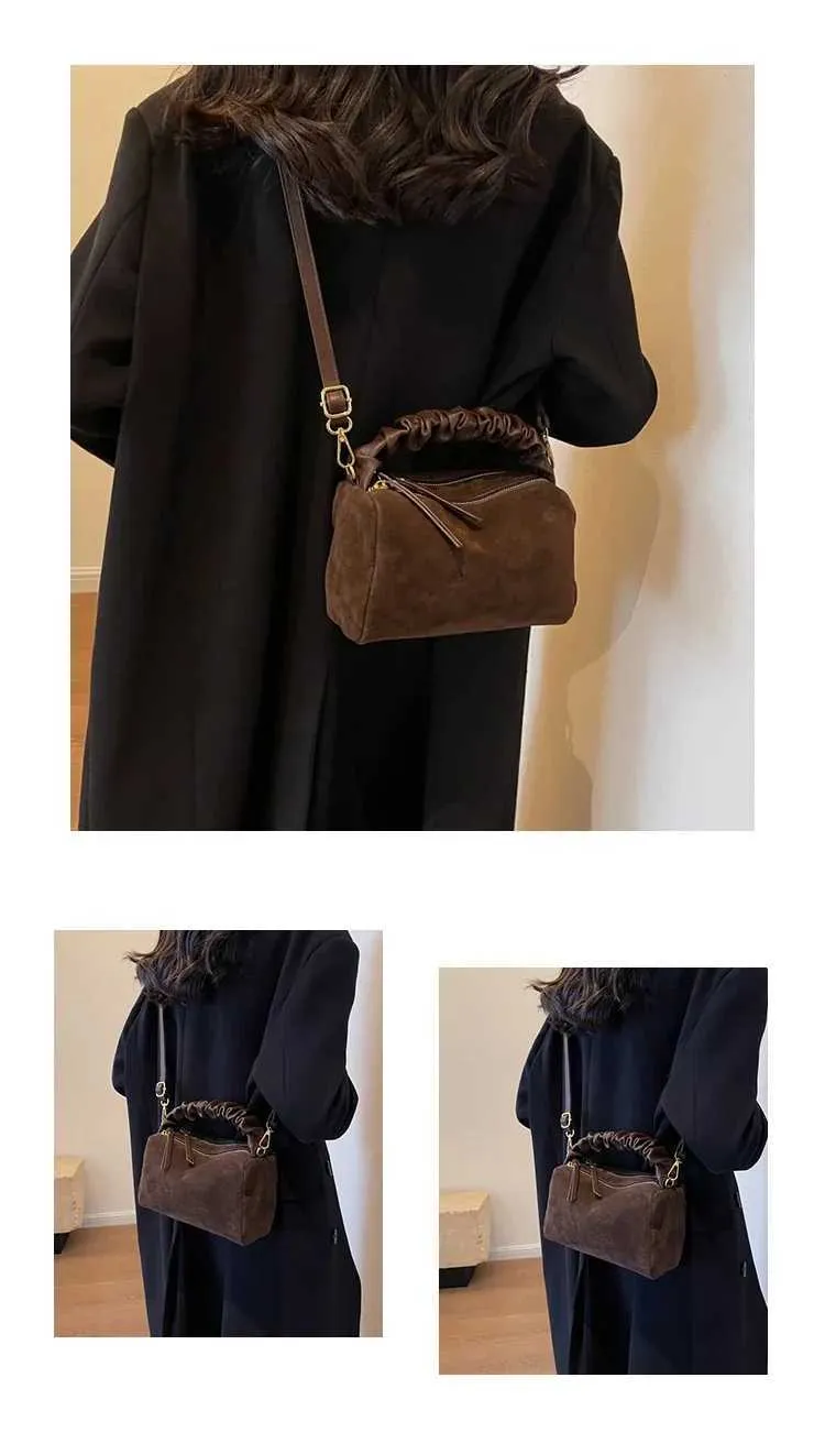 Modieuze schoudertas en crossbody tas met plooi voor dames_voghion.com