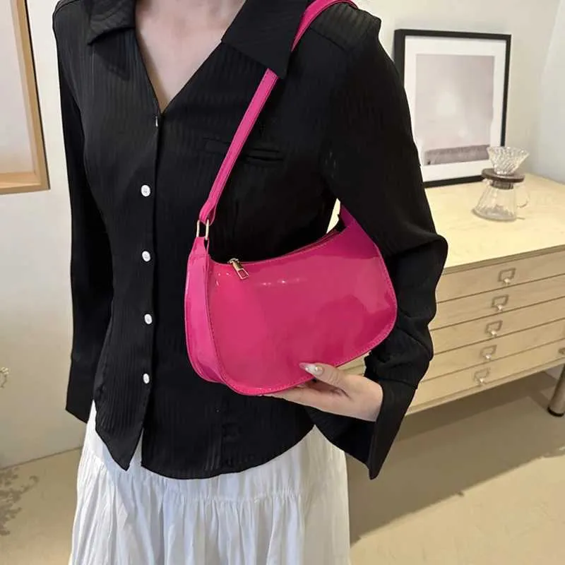 Designer-Tasche Modische Handtasche Retro Einfarbig PU-Leder Schulter Unterarm Casual Womens Designer Obdachlosentasche_voghion.com