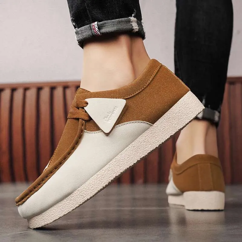 Scarpe casual da uomo in scamosciato comode slip-on da camminata_voghion.com