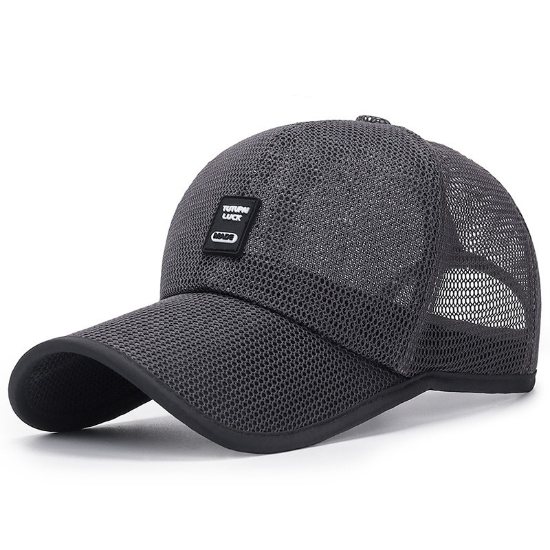 Ny sommar utomhus förlängt brätte solskyddsnät anknäpsmössa för kvinnor solskydd baseballkeps bred brättad andningsmössa för män_voghion.com