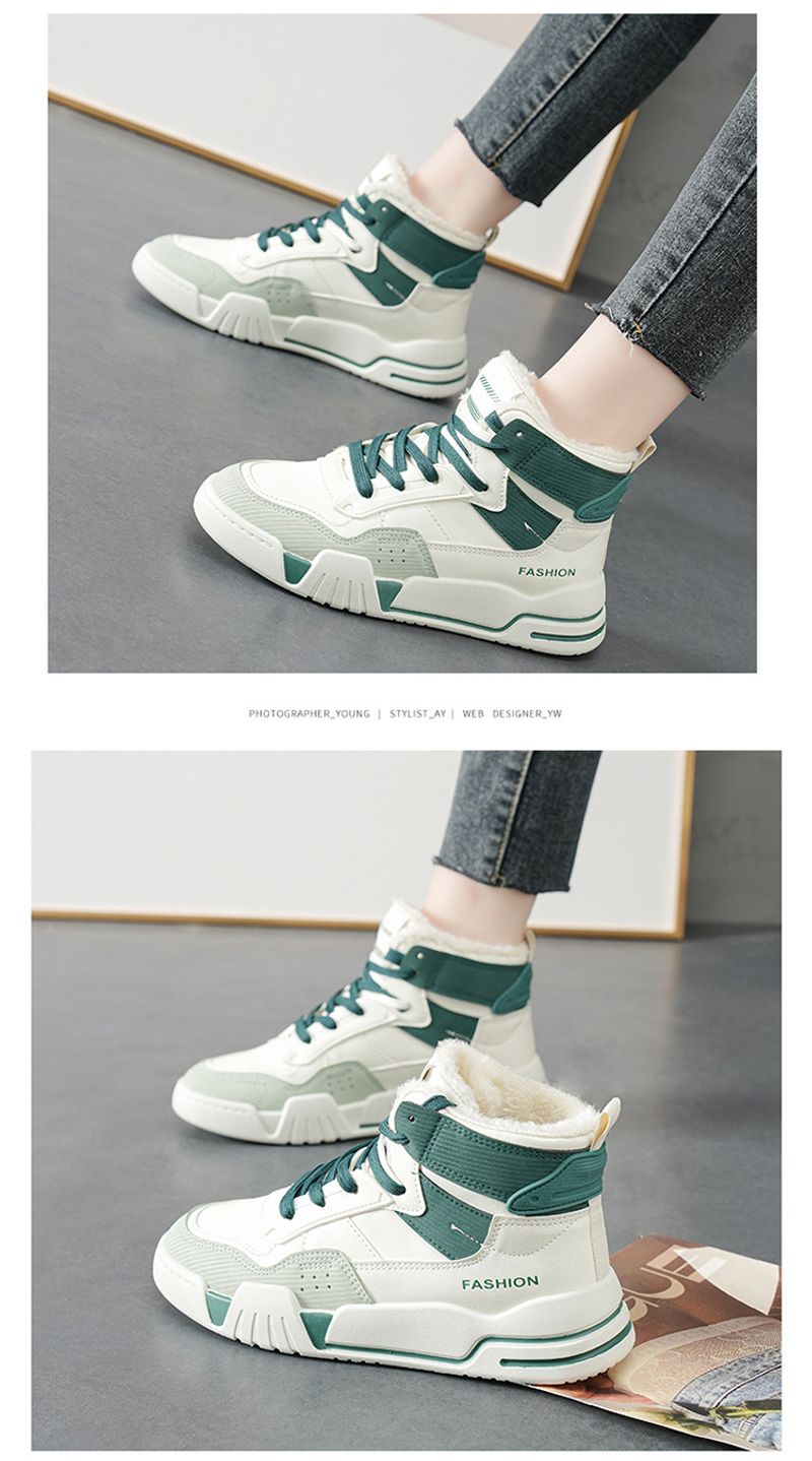 Little white high top cotton Korean version all match sneakers sports casual women's shoes plus veet_voghion.com