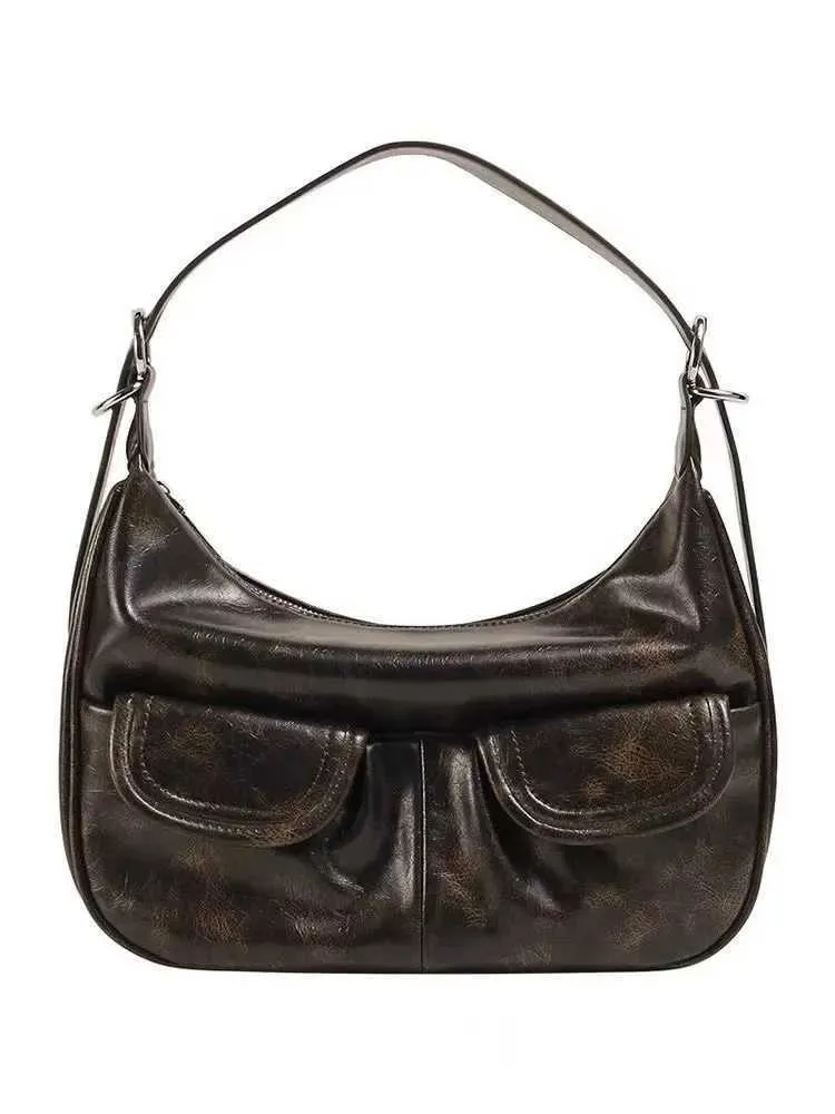 Vintage Kaffee Schulter Frauen Retro Neue Herbst Tasche Chic Casual Unterarm Tasche Weibliche Heiße Mädchen Y2k Handtasche Bolsa_voghion.com