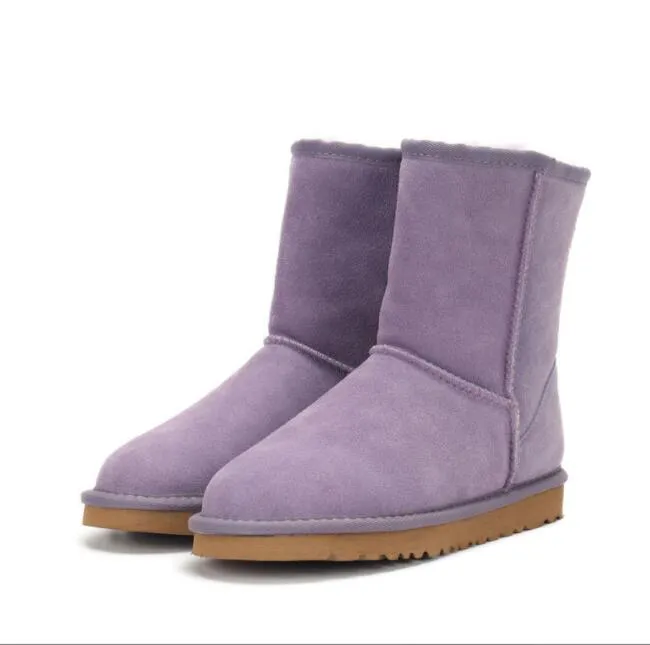 Damen Kurzschnee Aus 5825 Shearg Bootie Lässig Weiche Bequeme Schaffell Warm Halten Stiefel Schuhe mit Box Karte Staubbeutel_voghion.com