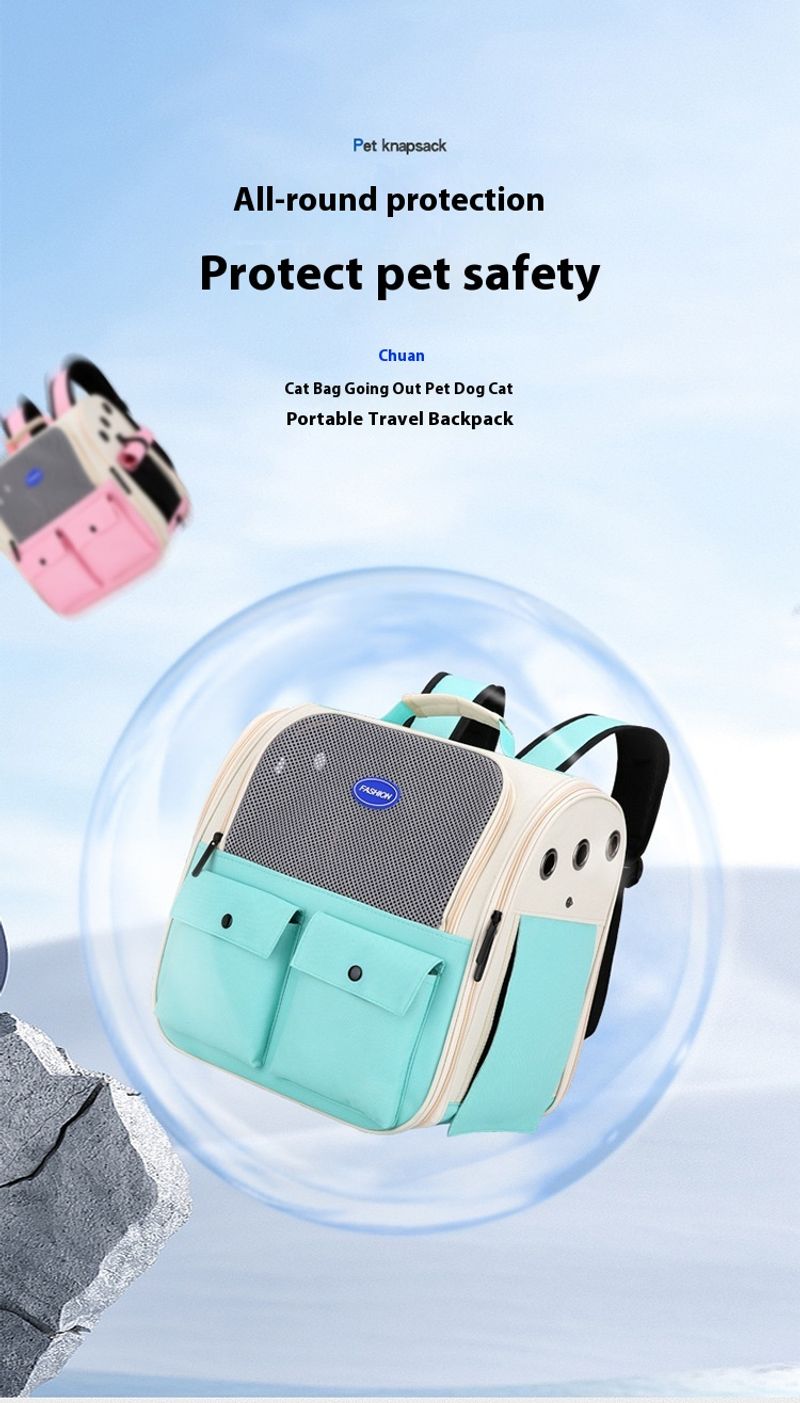 Weltraumtasche, tragbare Katzentasche, Weltrauabine, Hand-Haustiertasche, Hund, atmungsaktiv, Heimtierbedarf_voghion.com