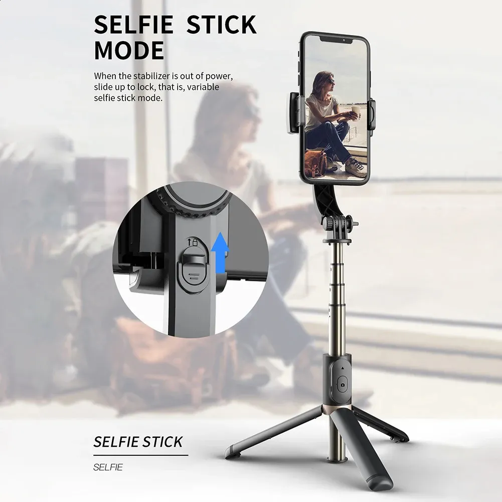 Q08 Bluetooth-ühilduv käeshoitav stabilisaator alumiiniumisulamist kokkupandav gimbal kaasaskantav teleskoop telefonihoidja videosalvestuseks 241220_voghion.com