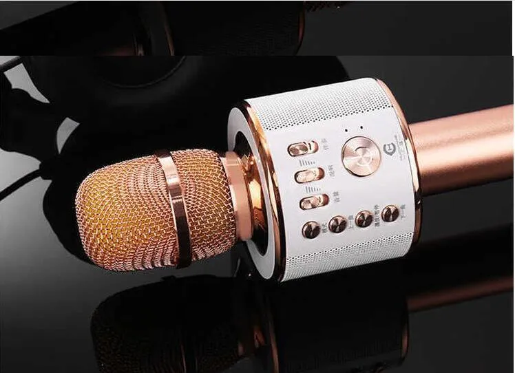 K38 4 Colors For Wireless Bluetooth Karaoke Microphone Handheld KTV Home Mic Speaker Player Professional Microphones_voghion.com