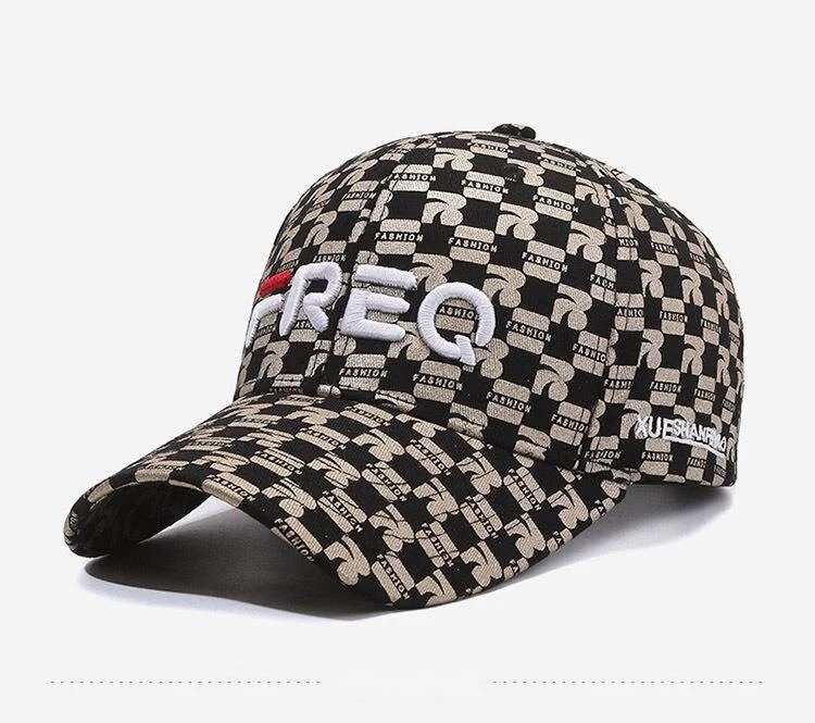 Baseball Men's Summer FREQ Letter Duck Tongue Hat Spring and Autumn Show Face Small Fashion Trend Sunshade, Sunscreen,_voghion.com
