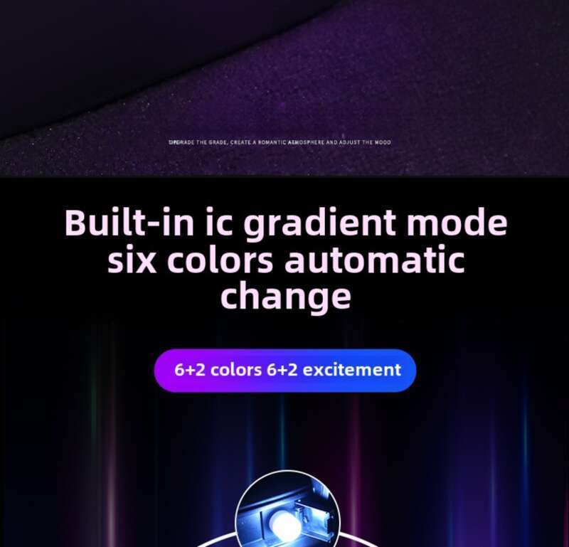 Bil USB Gradient Syvfarget Stemmekontroll Multimodus Musikkrytme For Å Forbedre Atmosfæren Berøringslys_voghion.com