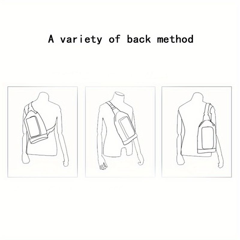 Echtes Rindsleder Herren Brusttasche mit Passwortschloss, Multifunktionale Umhängetasche, Lässiger Schulterrucksack,_voghion.com