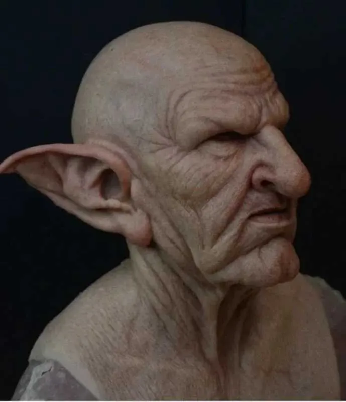 Ny morfar Mormor Halloween spetsiga öron Gammel man Head Party Erbjuder Skrämmande Cosplay rekvisita Mask TerrorXJ240905_voghion.com