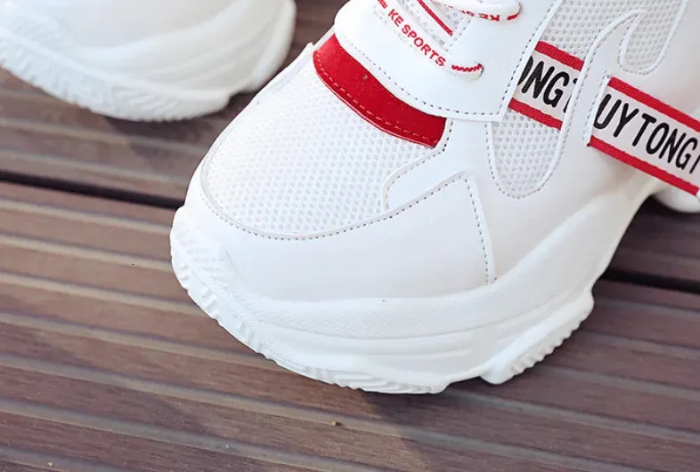 Heiße Verkäufe Trendy Schuhe High Top Sneakers Frauen Plattform Stiefeletten Korb Femme Chaussures Femmes Höhe Erhöhen_voghion.com