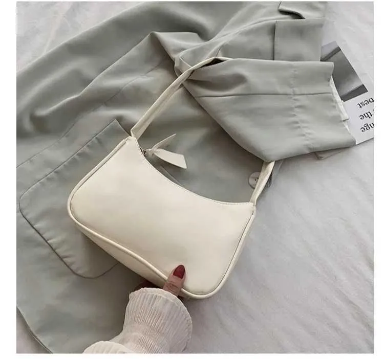 Retro Soft Pu Leather Shoulder Bag Casual Solid Colour Handbag_voghion.com