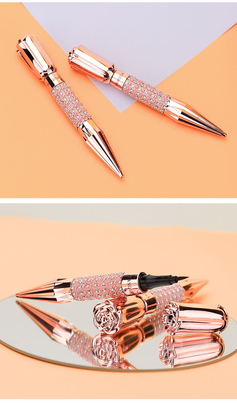 YANQINA Yanqina Scepter su geçirmez, tere dayanıklı, serin siyah renkli eyeliner sıvı kalem_voghion.com