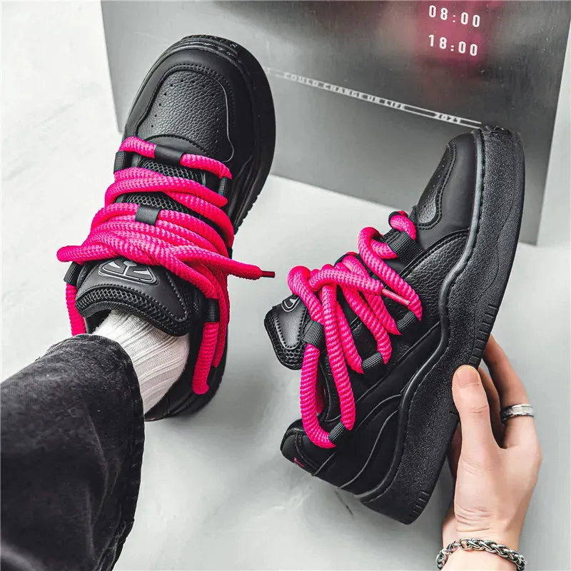 für Männer Tennis Retro Y2K Brot Hip-Hop Punk Skateboard Männliche Sneakers Paar Outdoor Sport Freizeitschuhe 240618_voghion.com