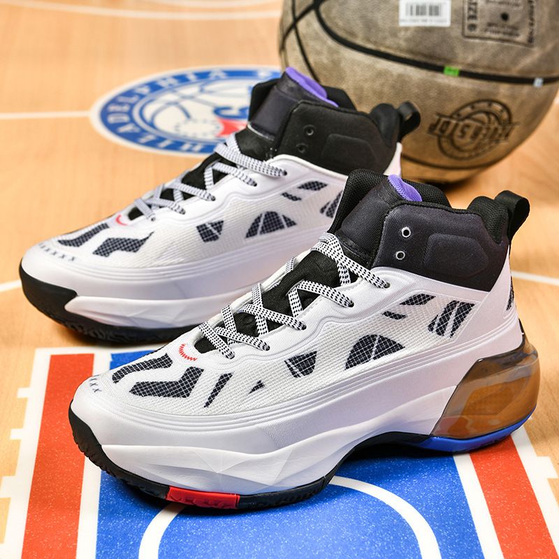 Yixing Sports produce un nou High-Top-Schuhe cu MD+Gummi+TPU-Reibung und Sound, geeignet für praktischen Basketball_voghion.com
