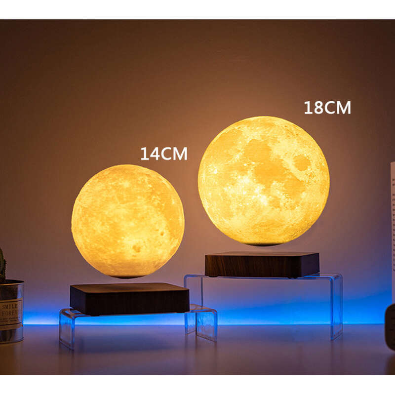 Illuminazione romantica magnetica sospesa Lampada lunare con stampa 3D Ornamenti a levitazione magnetica per la casa_voghion.com
