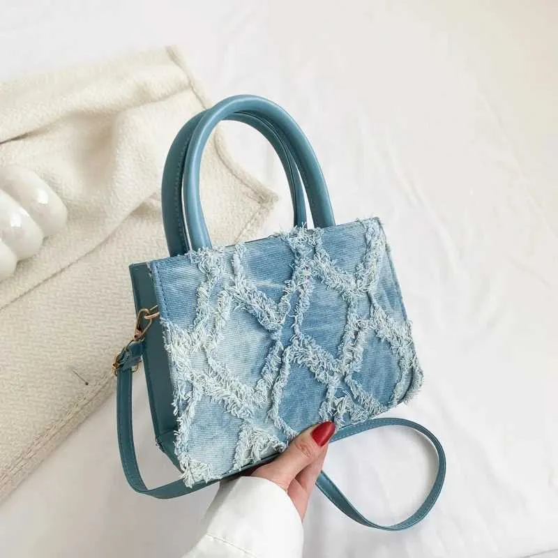 Muoti Naisten Farkkushortsit Messenger - Uusi Trendinen Kesäkäsilaukut Naisten Yksiolkapää Laukku Crossbody Laukut NainenC241216_voghion.com