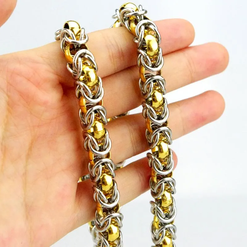 Ketten Reines Gold Silber Farbe Kette Halskette Mit Großen Rabatt Schmuck Für Frau Mann HZB043Chains Sidn22_voghion.com