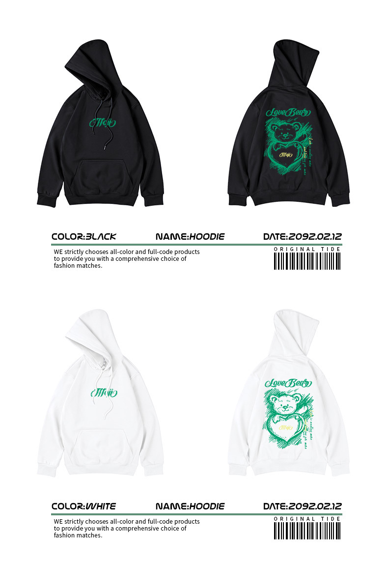 Large Men's Cotton Hoodie Plus Size Winter Pullover Warm Trendy_voghion.com
