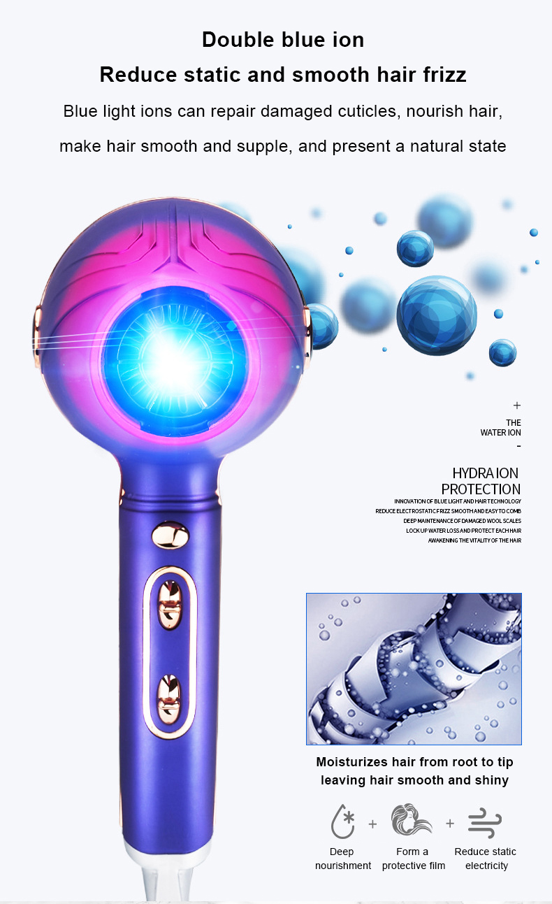 Υψηλής ποιότητας Professional Salon sonic AC Motor 2000w Diffuser Concentrator Dryer για σγουρά μαλλιά_voghion.com