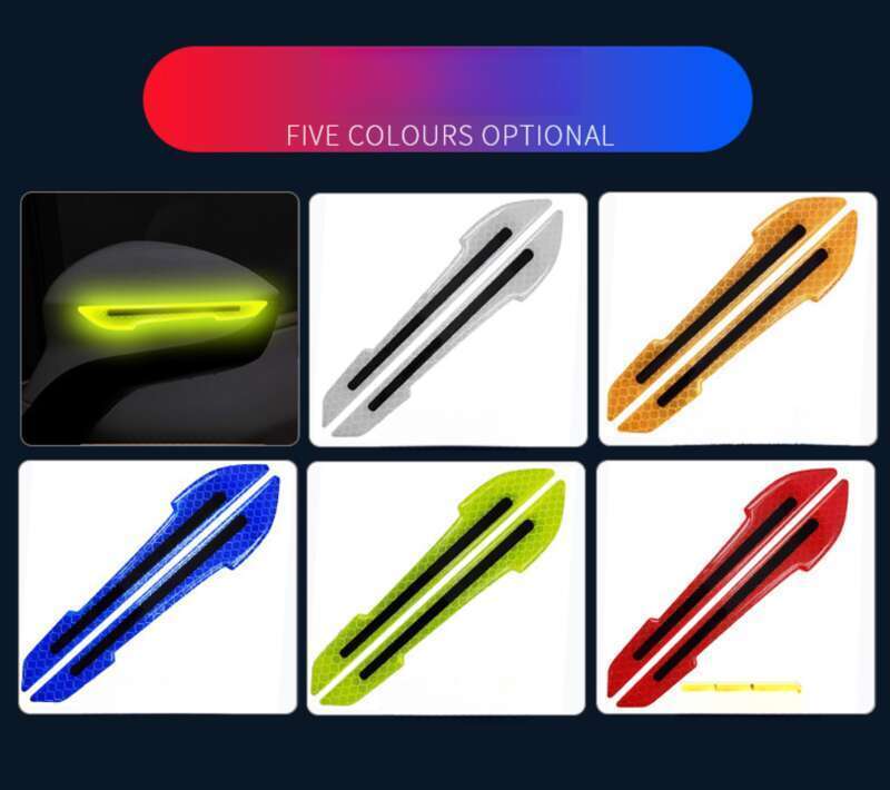 Car Leaf Panel, Fender Reflective Body St, Anti-collision Strip, Safety Warning, Engine Light Eyebrow Decorative_voghion.com