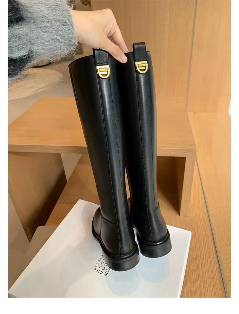 Hot Selg high-end minimalistlik ümmargune varvas madala kontsaga külgmine tõmblukk Moodne naiste peen kvaliteetne pika jalaga ratsu_voghion.com
